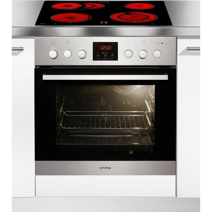 Privileg Set PV520 IN, Herd-Set, A, Volumen 65 l, 5 Funktionen, Hydrolyse, Glaskeramikkochfeld – Bild 2