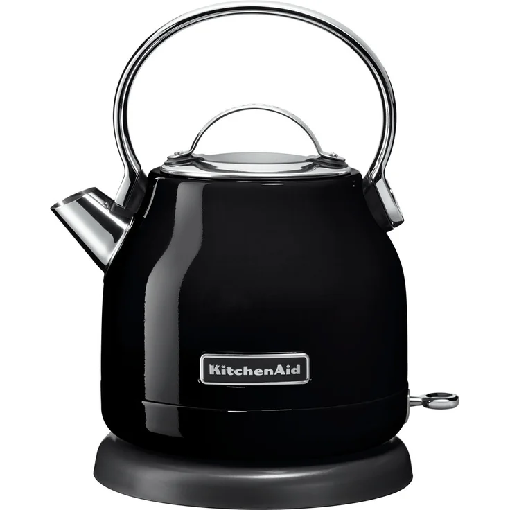 KitchenAid 5KEK1222EOB Edelstahl-Wasserkocher, 2200W, 1,25 L, Abschaltautomatik, Trockengehschutz, Kontrollleuchte, onyx-schwarz: Tests, Infos & Preisvergleich
