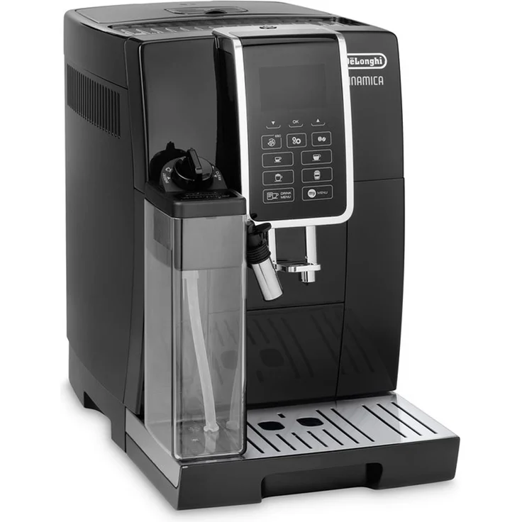 De'Longhi Dinamica ECAM 350.55.B Kaffeevollautomat mit Milchsystem und integriertem Mahlwerk, Digitaldisplay mit Klartext, 2-Tassen-Funktion, Großer 1,8 Liter Wassertank, schwarz – Bild 3