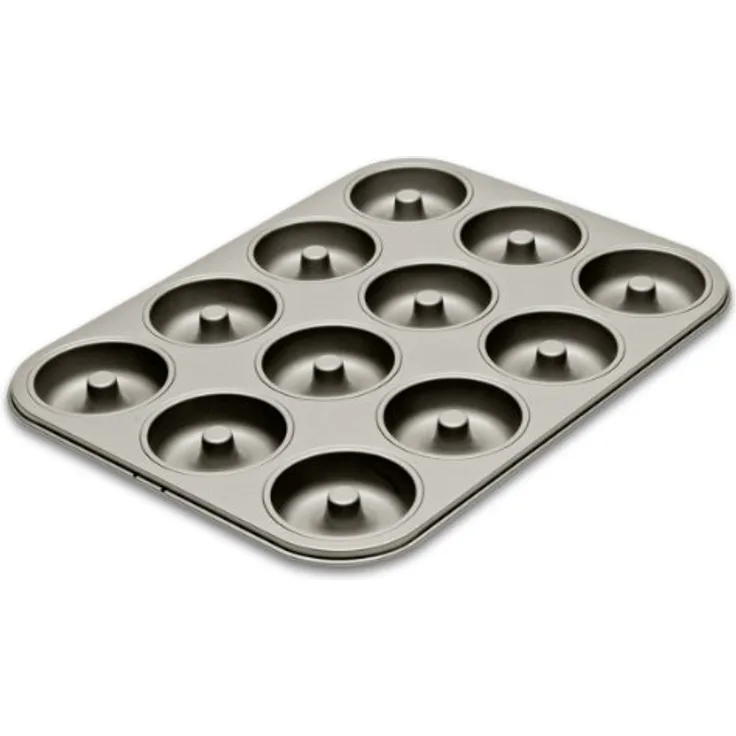 Städter 489141 Backform Motivbackform Kuchenform Donutform, Antihaft beschichtet, Silber