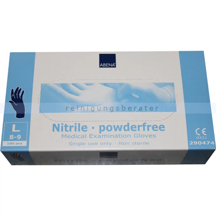 Abena Nitrilhandschuhe blau L