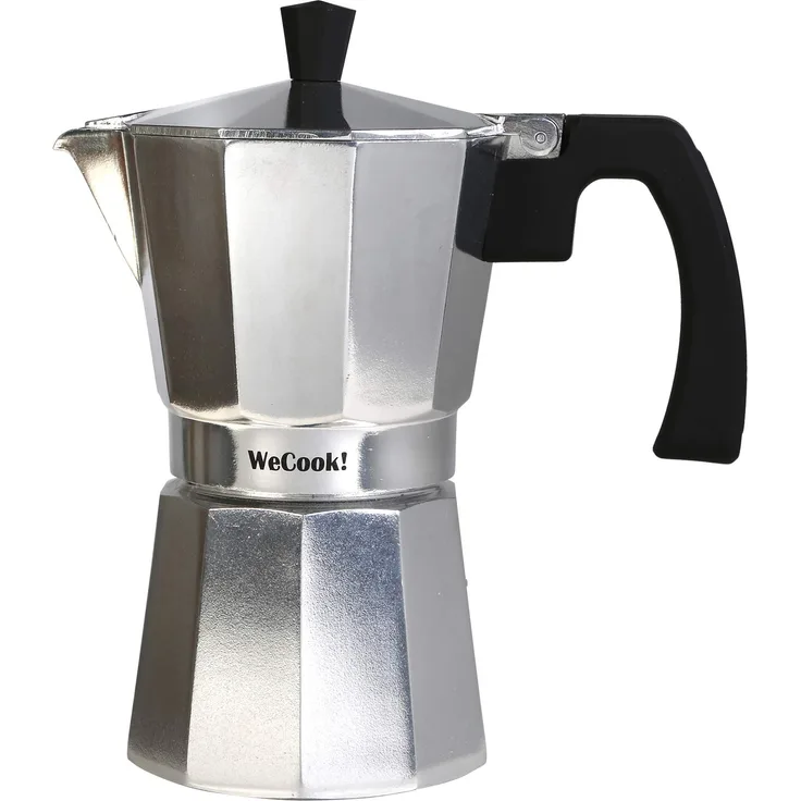 Wecook Paola Espressokocher aus Aluminium 1 tazas silber