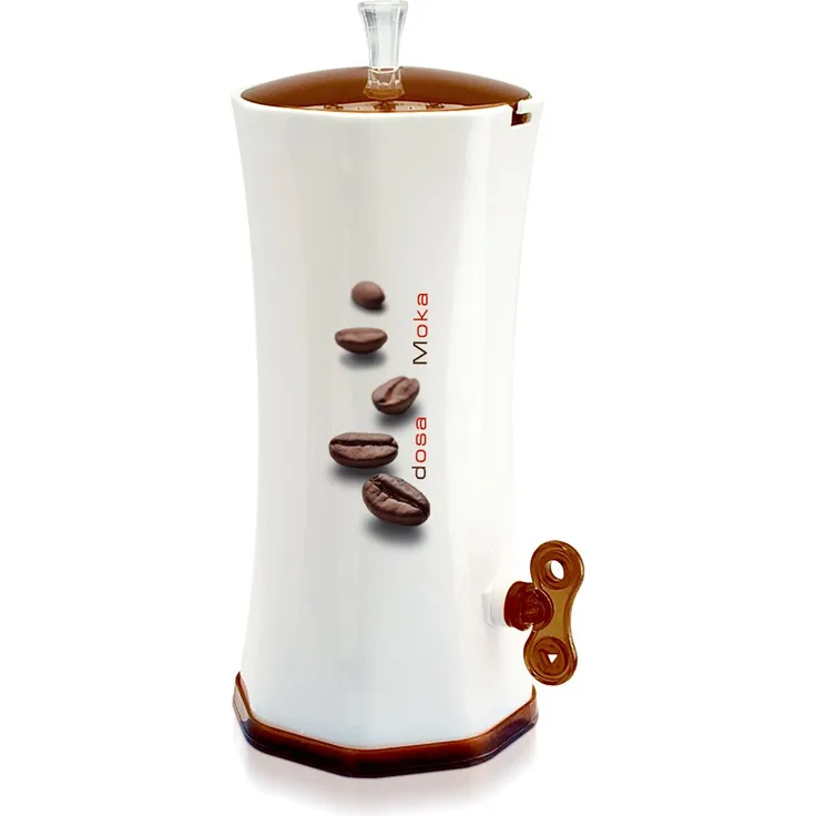 Snips Dosa Moka Kaffeemühle, Kunststoff, weiß- braun 