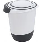 Rührschüssel Kunststoff mit Deckel und Spritzschutz