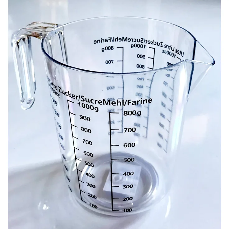 Zenker 008811 Messbecher, 1 l, Kunststoff, transparent, 17 x 15,5 x 11,7 cm
