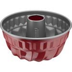 Kaiser Classic Plus Bund-- Gugelhupfform, Ø 22 cm, antihaftbeschichtet, gleichmäßige Wärmeverteilung, rot