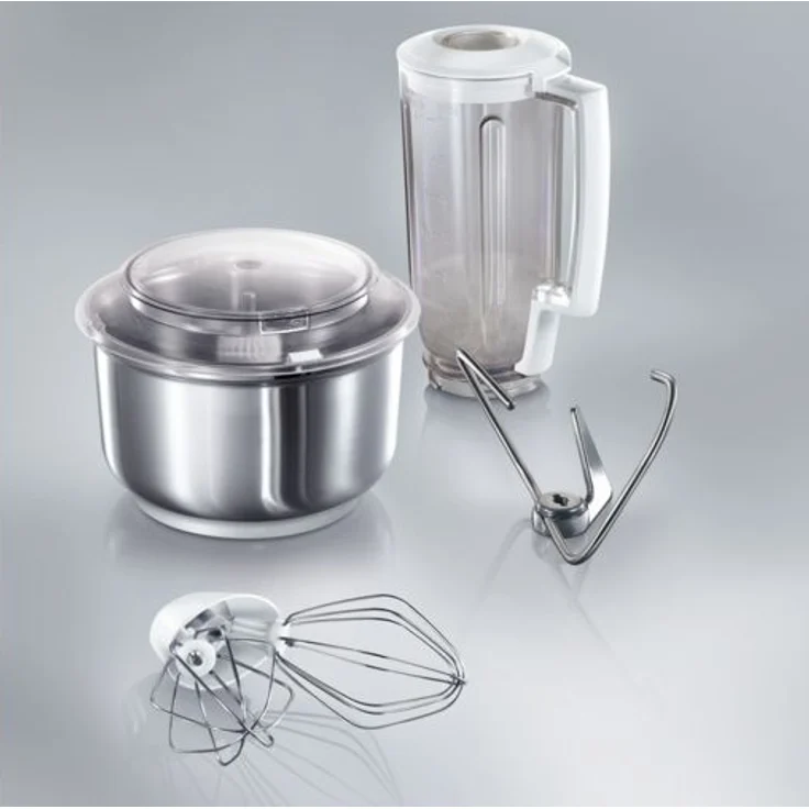 Bosch MUM6N21 Universal Plus Küchenmaschine, 1000W, 6,2L Edelstahlschüssel, 4 Geschwindigkeiten, silber, Serie: MUM6  – Bild 4