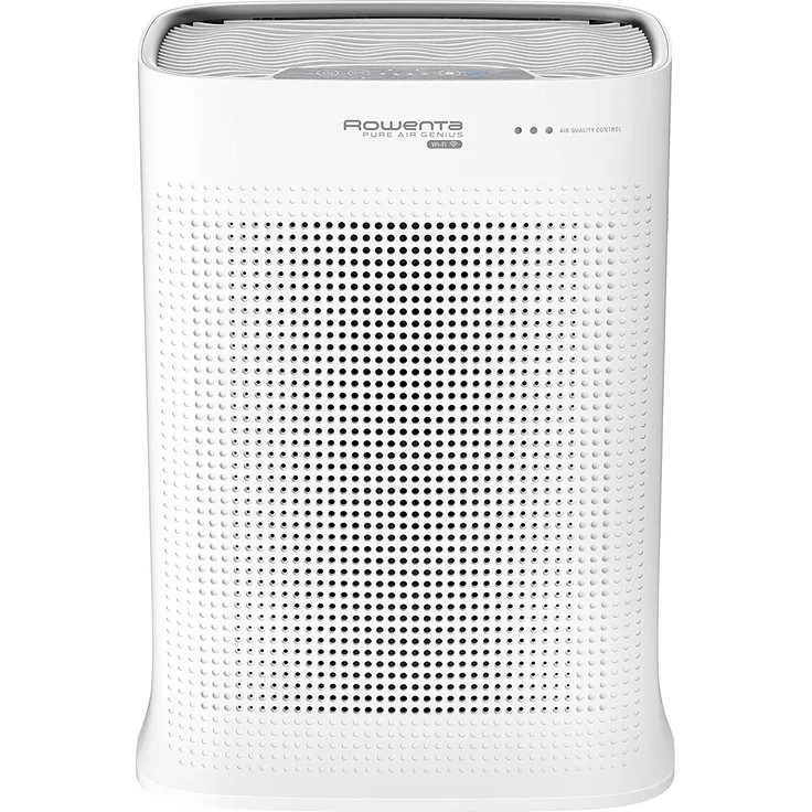 Rowenta PU3080 Luftreiniger Pure Air Genius, Extrem leise, Steuerung per App, Vorbeugung gegen Allergien, Automatische Anpassung, 4 Filterstufen, Luftwäscher, Partikelfilter