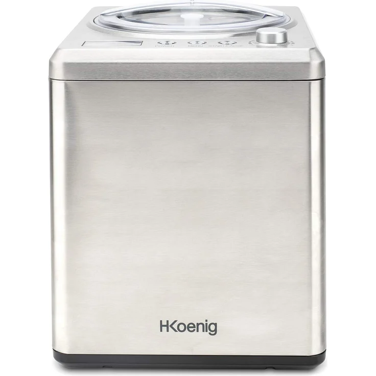 H.Koenig professionelle Eismaschine HF340 - Elektrisch - 2 L - 180 W - Kühlfunktion - Schnelle Zubereitung - Eis, Frozen Joghurt und Sorbet – Bild 1