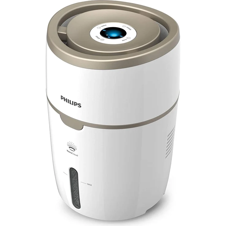 Philips HU4816-10 Luftbefeuchter (bis zu 44 m², 4 L Wasserbehälter, Auto- & Nachtmodus) Weiß – Bild 1
