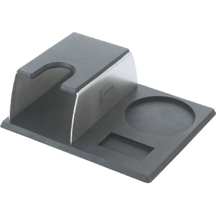 Motta Tampingstation mit Tampingmatte, Edelstahl, schwarz