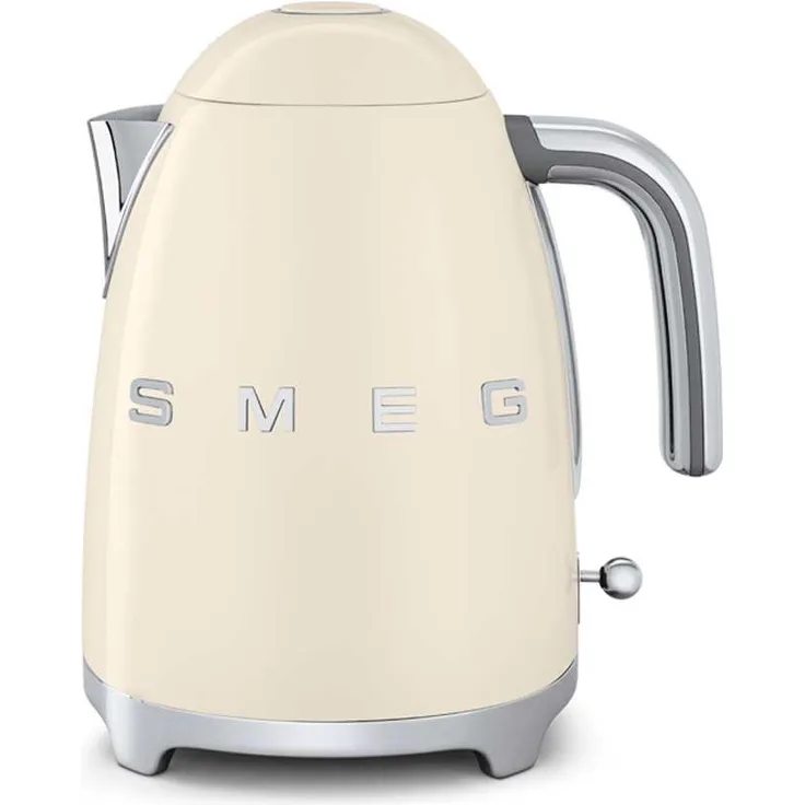 Smeg KLF03CREU Edelstahl-Wasserkocher, 2400W, 1,7L Volumen. Cremefarben