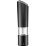 WMF Elektrische Mühle, Salz- und Pfeffermühle unbefüllt, Kunststoff, Keramikmahlwerk H 21 cm, schwarz