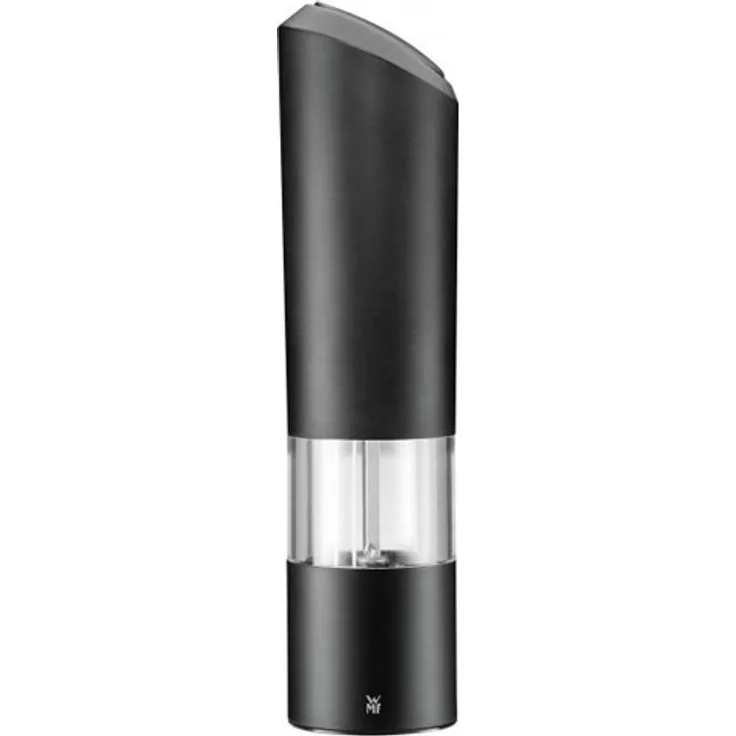 WMF Elektrische Mühle, Salz- und Pfeffermühle unbefüllt, Kunststoff, Keramikmahlwerk H 21 cm, schwarz