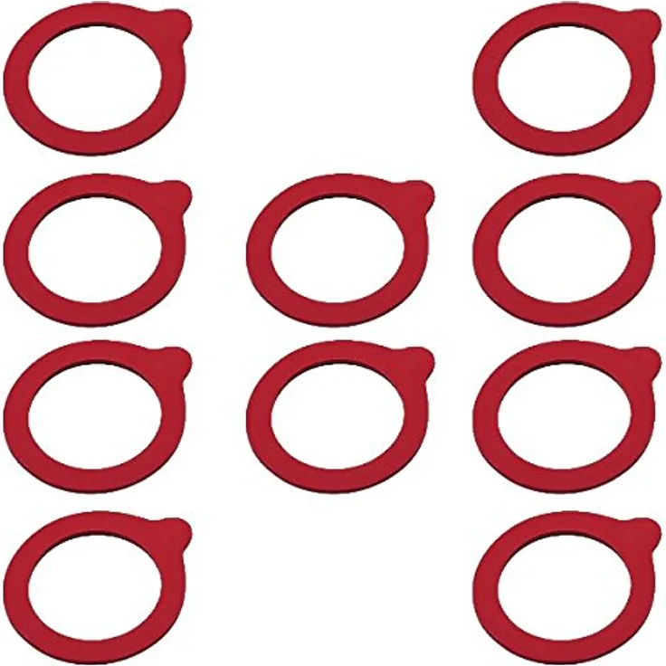 Viva-Haushaltswaren 10 Weckringe - Gummiringe - Einmachringe 75x101mm