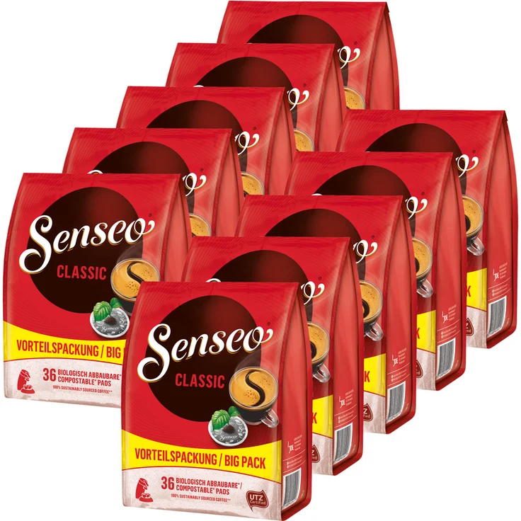 Senseo Kaffeepads Classic / Klassisch, Intensiver und Vollmundiger Geschmack, Kaffee für Kaffepadmaschinen, 360 Pads – Bild 1