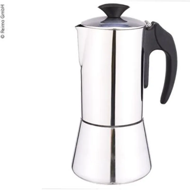 Camp 4 Espressokocher DeLuxe, Edelstahl, 6 Tassen
