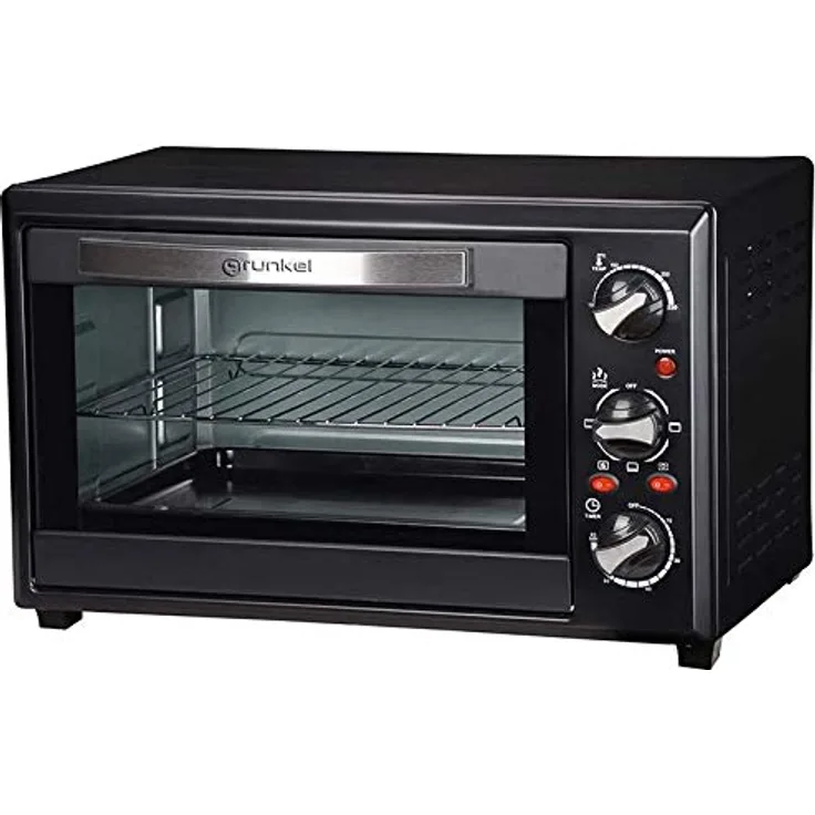 Grunkel Mini Backofen HR-28NRM 28L Schwarz 1600 W