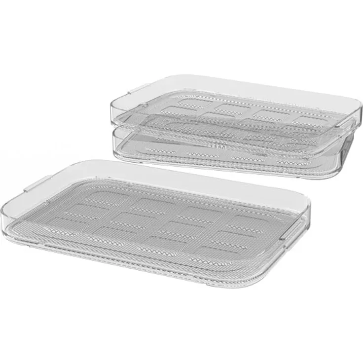 WMF Küchenminis Dörrgitter-Set, 3-teilig, 27 x 17,5 cm, 3 Dörrgitter, Zubehör für den Küchenminis Dörrautomat