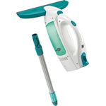 Leifheit Fenstersauger Set Dry and Clean mit Stiel 51001 für 360° streifenfreie Reinigung, Fensterreiniger verwendbar bis zu 35 min, Fensterputzer mit Stand-by-Automatik und Click-System