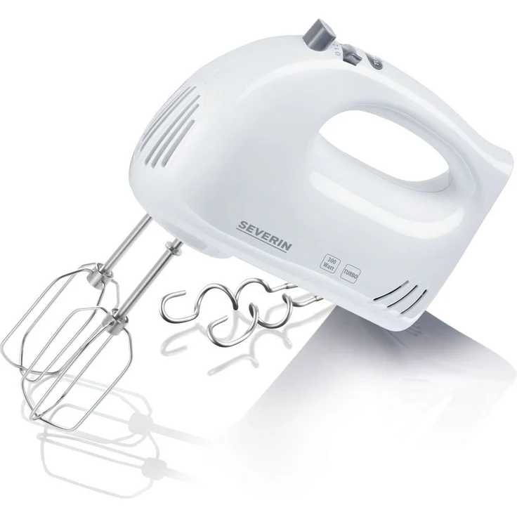 Severin Handmixer, ca. 300 W, HM 3820, Weiß-Grau – Bild 1