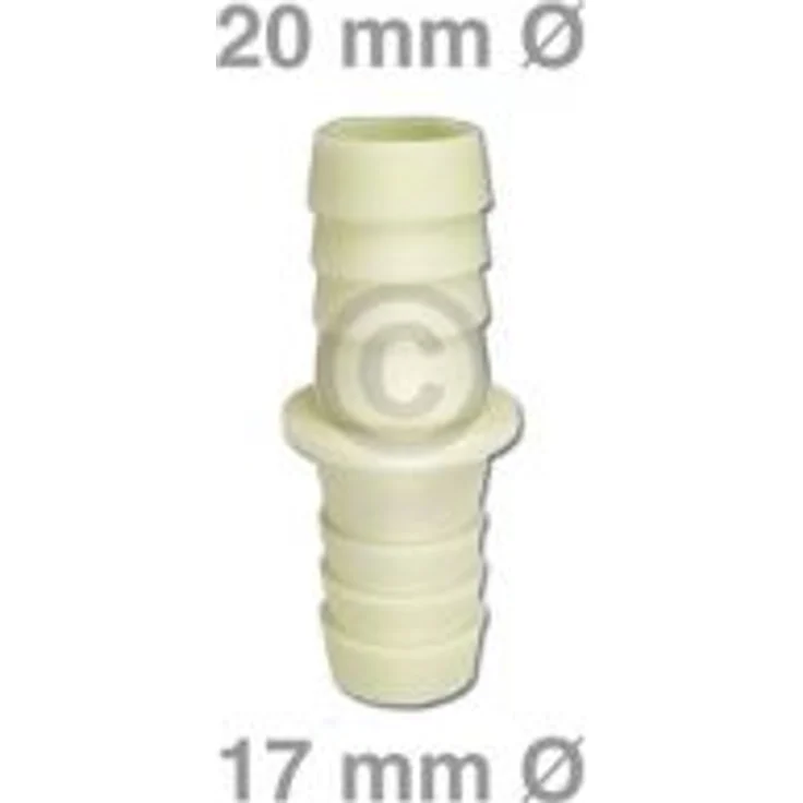 AblaufschlauchVerbinder für 17_19mmØ Bauknecht, Whirlpool, Ikea