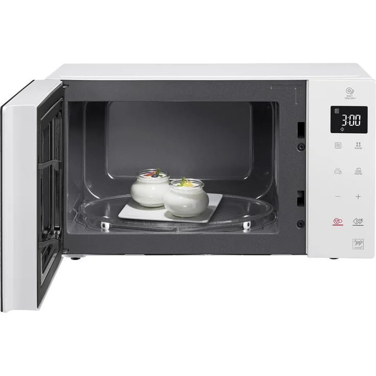 LG MS23NECBW Mikrowelle, Standgerät, 23 Liter Garraum, 1000 Watt, Auftauen, schwarz, weiß – Bild 9