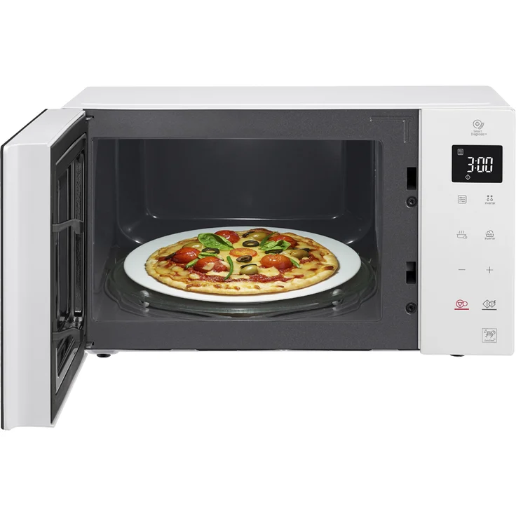 LG MS23NECBW Mikrowelle, Standgerät, 23 Liter Garraum, 1000 Watt, Auftauen, schwarz, weiß – Bild 8