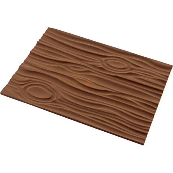 silikomart Silikonmatte Magic Wood, Silikon, braun, 25 x 18.5 x 0.6 cm