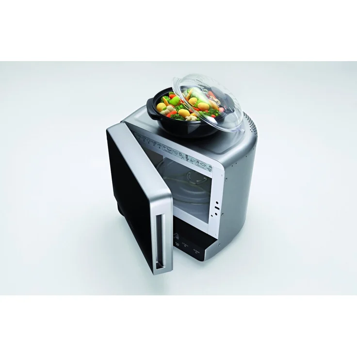 Whirlpool MAX 38 SL Mikrowelle mit Grill, Standgerät, 700 Watt, 13 Liter Garraum, Crisp Funktion, Super-Kompakt Design besonders platzsparend in Ecken, Grill 700 Watt, Schnellauftau-Funktion – Bild 5
