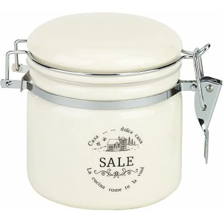 Salzdose Dolce Casa, 370 ml., aus Keramik, mit Bügelverschluss von TOGNANA
