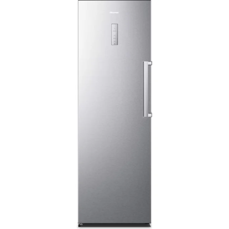Hisense FV354N4BIE Gefrierschrank, freistehend, silber, NoFrost, LED, Breite 59.5 cm, Energieklasse E – Bild 1