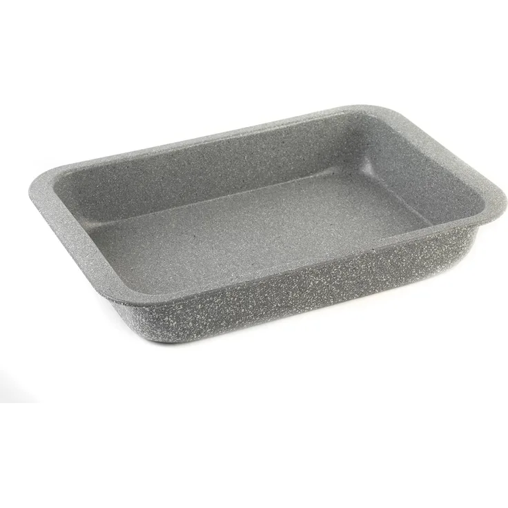 SALTER BW02774G Bräter der Marble-Kollektion aus Kohlenstoffstahl mit Antihaftbeschichtung, 36 cm, grau, Legierung, Bratblech(36cm)