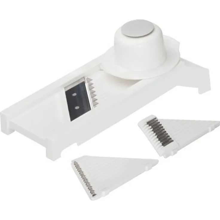 G S D Haushaltsgeräte 3in1 Gemüsehobel, Kunststoff, Weiss, 30x11x6cm