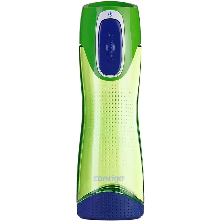 Contigo Trinkflasche Swish Autoseal große BPA-freie Kunststoff Wasserflasche, auslaufsicher, für Sport, Fahrrad, Joggen, Wandern, 500 ml, Citron