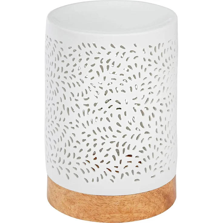 ONVAYA® Duftlampe | Elektrisch | Farbe: Creme weiß | Aroma Diffuser | Aromalampe | Duftstövchen | Modernes Duftlicht | Modell Jan