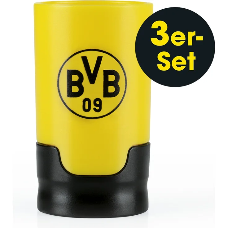 Taste Hero Flaschenaufsatz für Bier 3 Stück Fan-Edition BVB Borussia Dortmund | Macht jede Bierflasche zum Zapfhahn | Für Glas- und PET-Flaschen, spülmaschinengeeignet