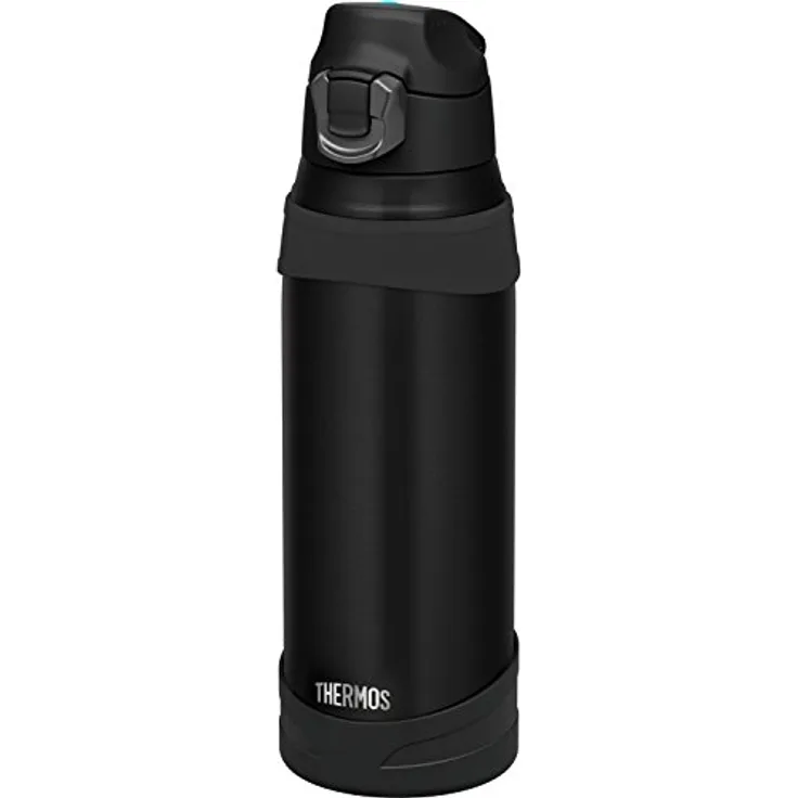 THERMOS 4035.232.075 Thermosflasche Ultralight, Edelstahl Mat Black 0,75 l, extrem leicht, nur 275 g, 10 Stunden heiß, 20 Stunden kalt