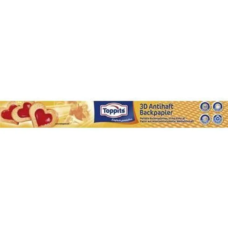 Toppits Backpapier mit rutschfester Unterseite, 1 x 8 m Rolle, braun