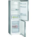 Siemens KG36VVIEA Kühl-Gefrierkombination, freistehend, silber, Schnellgefrieren, Breite 60 cm, Energieklasse E