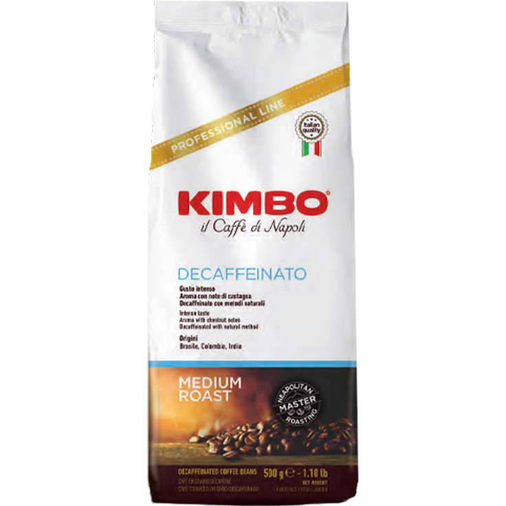 KIMBO Espresso decaffeinato, 500g, Kaffeebohnen