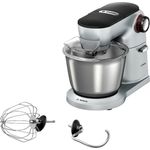 Bosch MUM9A32S00 OptiMUM Küchenmaschine, 1200 W, 5,5 L Edelstahlschüssel, EasyArmLift, 3D PlanetaryMixing, silber, schwarz, Serie: MUM9
