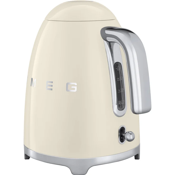 Smeg KLF03CREU Edelstahl-Wasserkocher, 2400W, 1,7L Volumen. Cremefarben – Bild 5