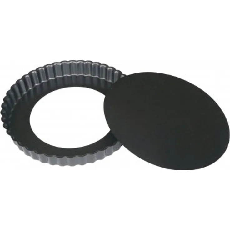 DE BUYER Tortenform, Edelstahl, schwarz, 23.2 x 23 x 3.2 cm