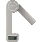Caso 3266 Kitchen Ecostyle - Design Küchenwaage, digitale Küchenwaage mit kinetischer Energie, keine Batterien notwendig, bis 5kg in 1 g-Schritten, besonders flach, Edelstahl