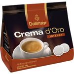 Dallmayr Crema dOro Intensa Kaffeepads, für alle Pad Maschinen, Röstkaffee, 16 Pads, á 7 g