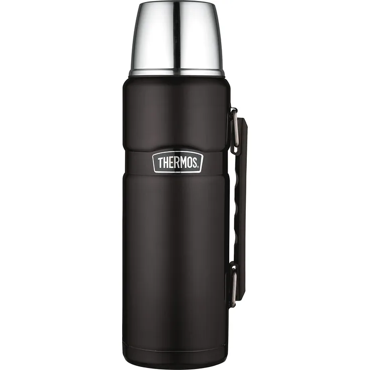 Edelstahl- ThermoskanneKönig - Matt Black (1200 ml)