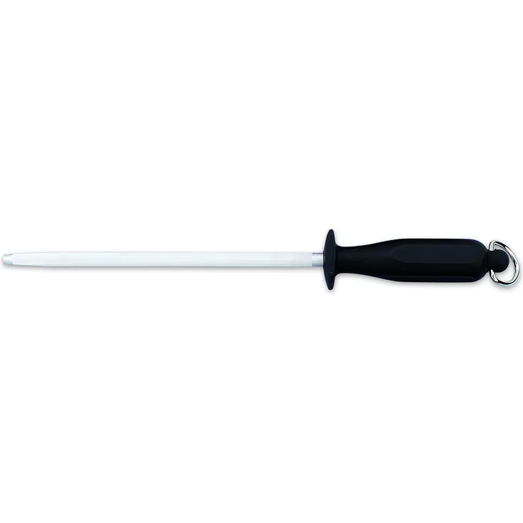 Arcos 278100 Wetzstahl mit Griff, Carbonstahl, Schwarz, 230 mm