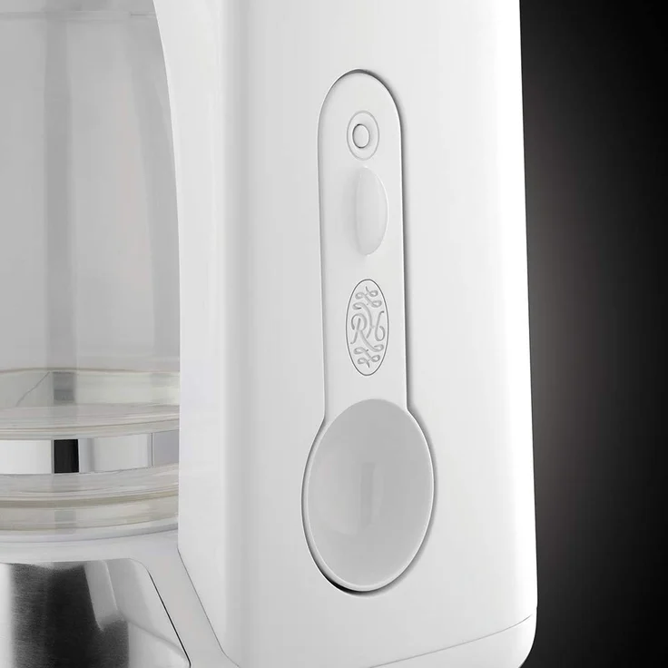 Russell Hobbs Digitale Kaffeemaschine Inspire weiss, programmierbarer Timer, 1,25l Glaskanne, bis 10 Tassen, Warmhalteplatte, Abschaltautomatik, 1100W, Filterkaffeemaschine 24390-56 – Bild 5
