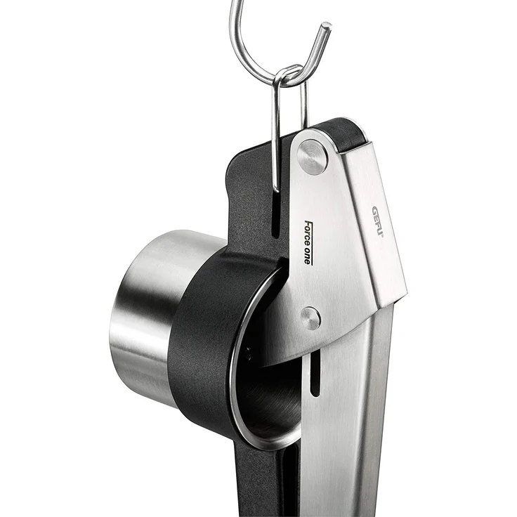 Gefu 13110 Kartoffel-, Saft- und Spätzle-Presse Force One - Profi Küchenhelfer aus Edelstahl mit 2 Lochscheiben – Bild 2